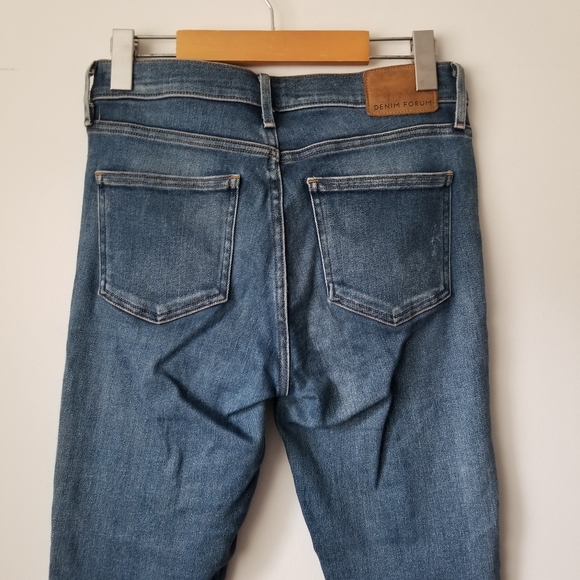 DENIM FORUM The Nico Mid Rise Skinny Crop Size 28 - Picture 5 of 16